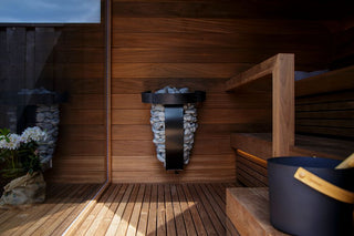 Harvia Spirit heater with safety railing