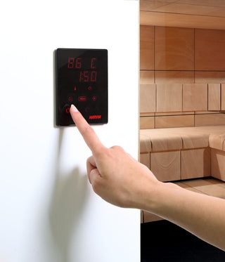 Harvia Xenio CX110 control panel installed