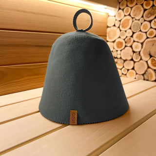 Sauna hat in dark grey